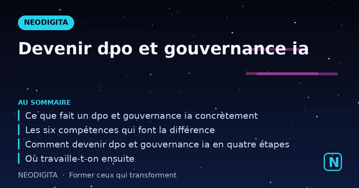 Schéma : Devenir dpo et gouvernance ia