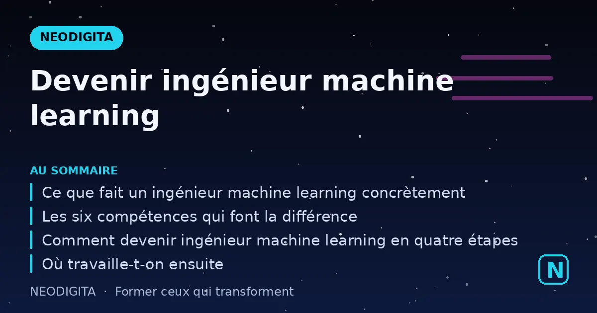 Schéma : Devenir ingénieur machine learning
