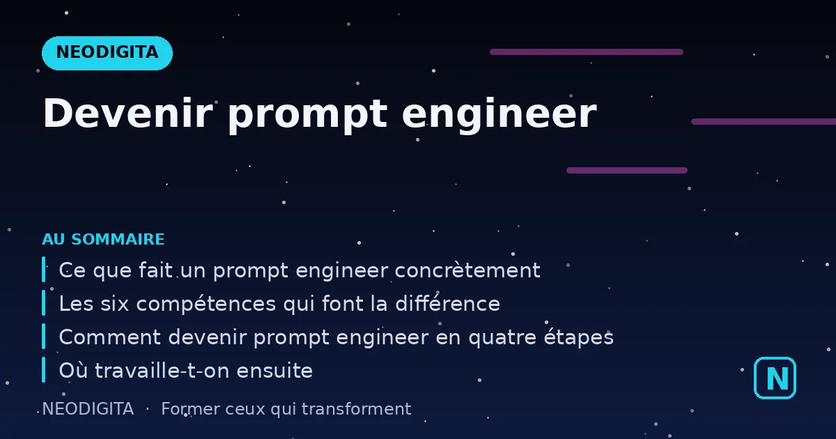Schéma : Devenir prompt engineer