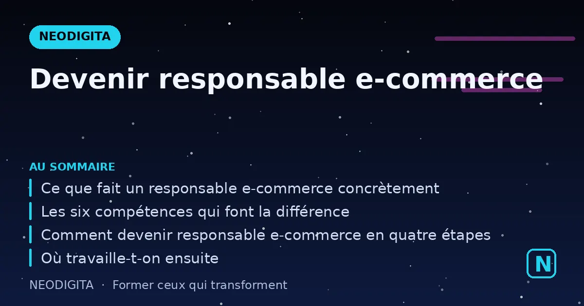 Schéma : Devenir responsable e-commerce