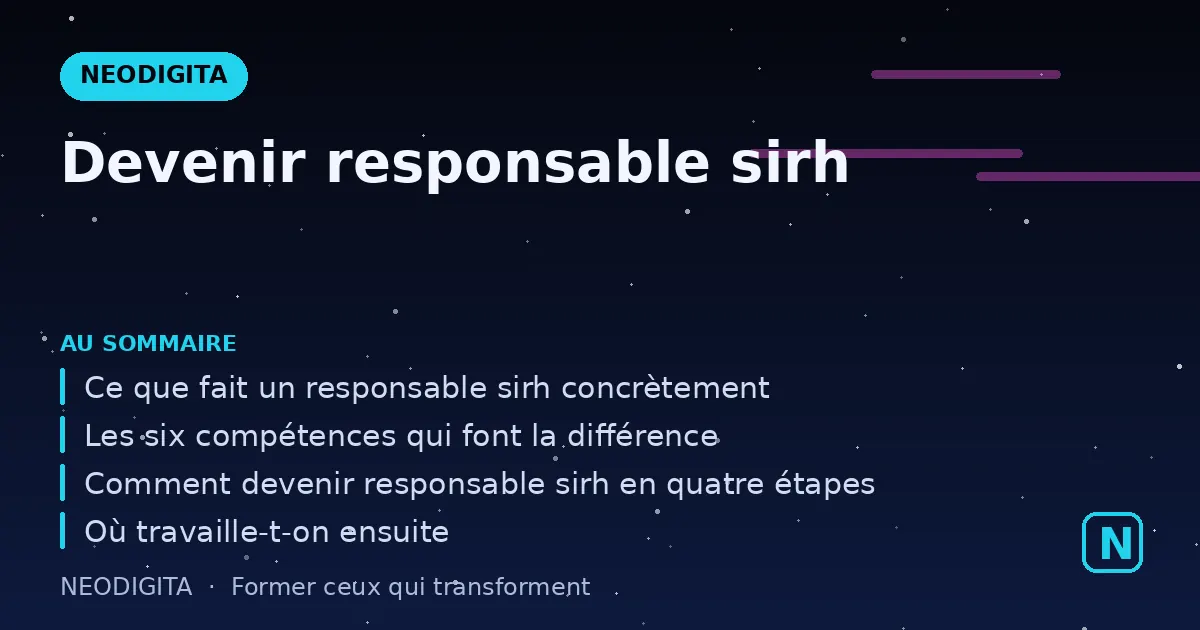 Schéma : Devenir responsable sirh