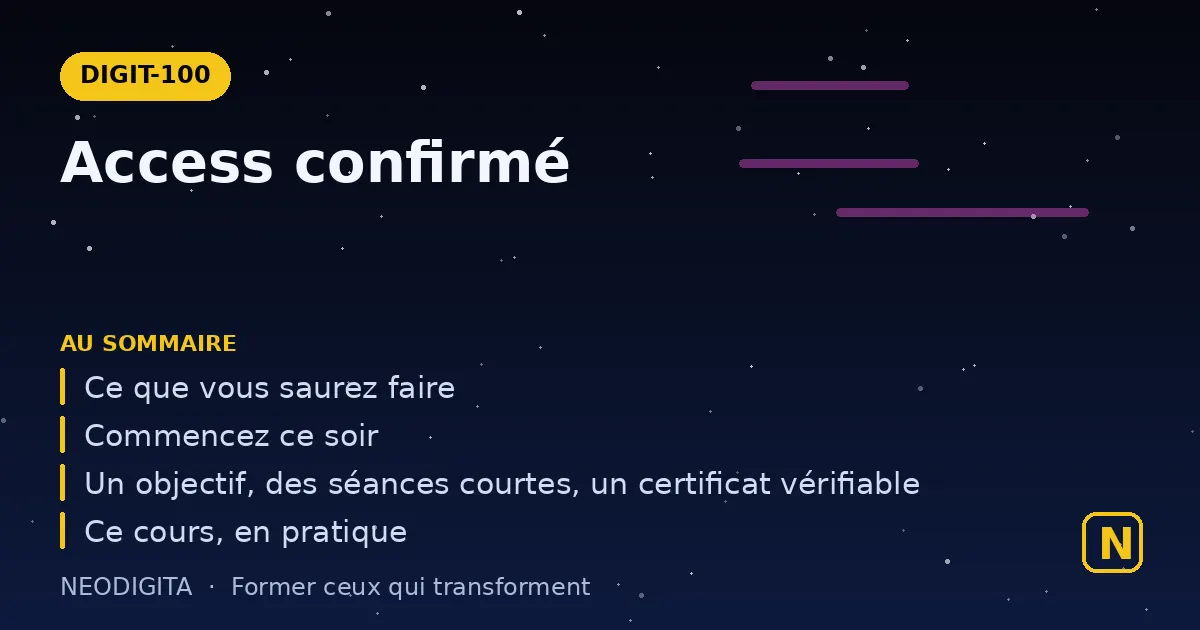 Schéma : Logiciel Access : niveau confirmé