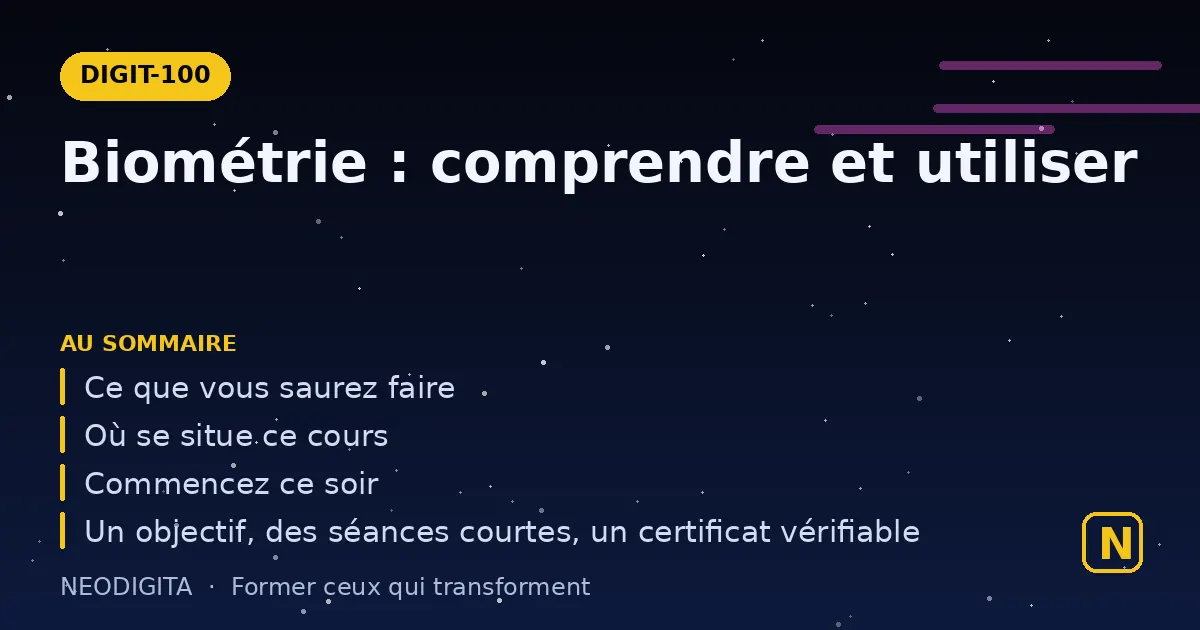 Schéma : Biométrie : comprendre et utiliser