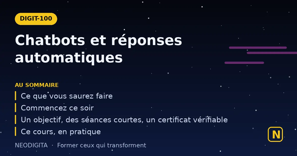 Schéma : Chatbots et réponses automatiques