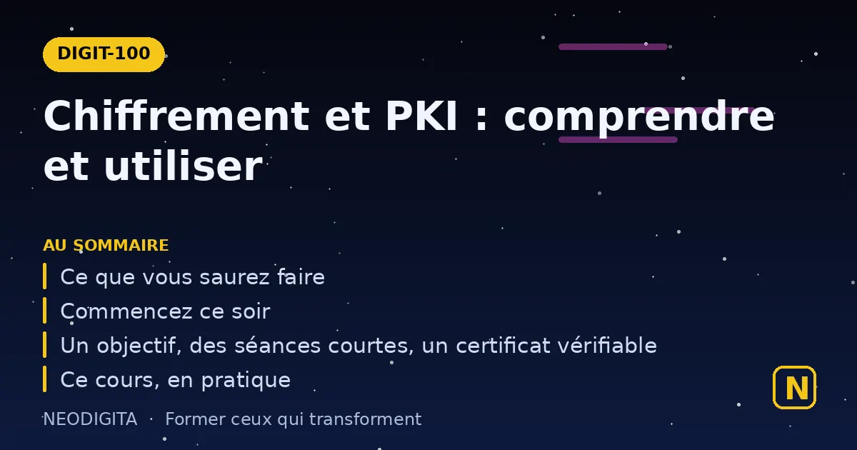 Schéma : Chiffrement et certificats numériques : comprendre et utiliser