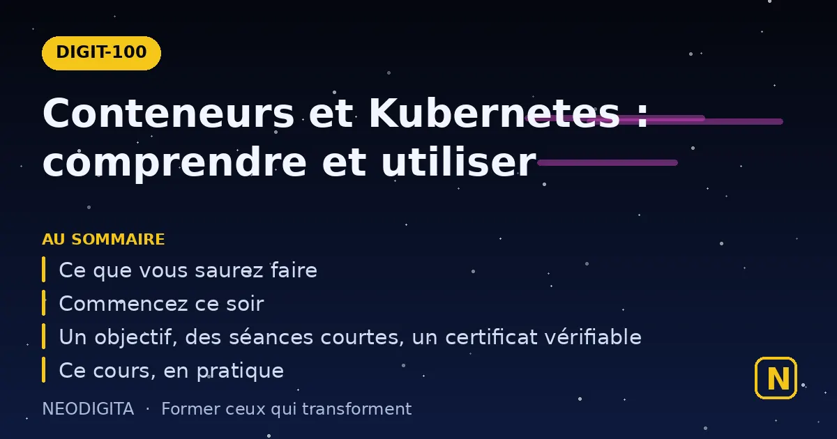 Schéma : Conteneurs et Kubernetes : comprendre et utiliser