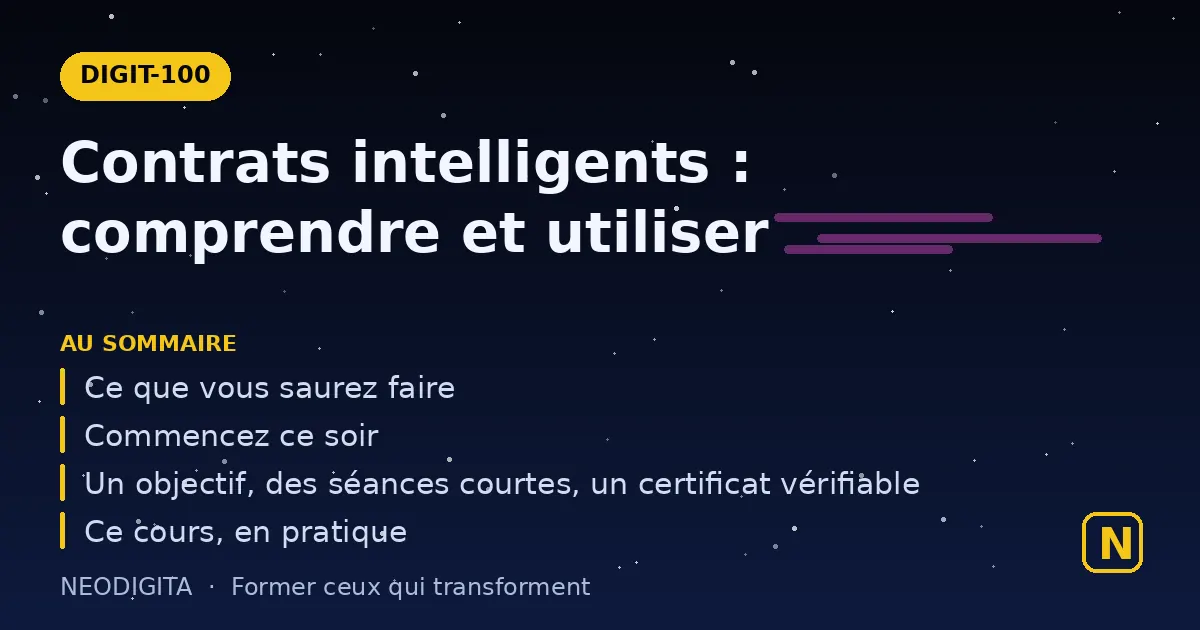 Schéma : Contrats intelligents : comprendre et utiliser