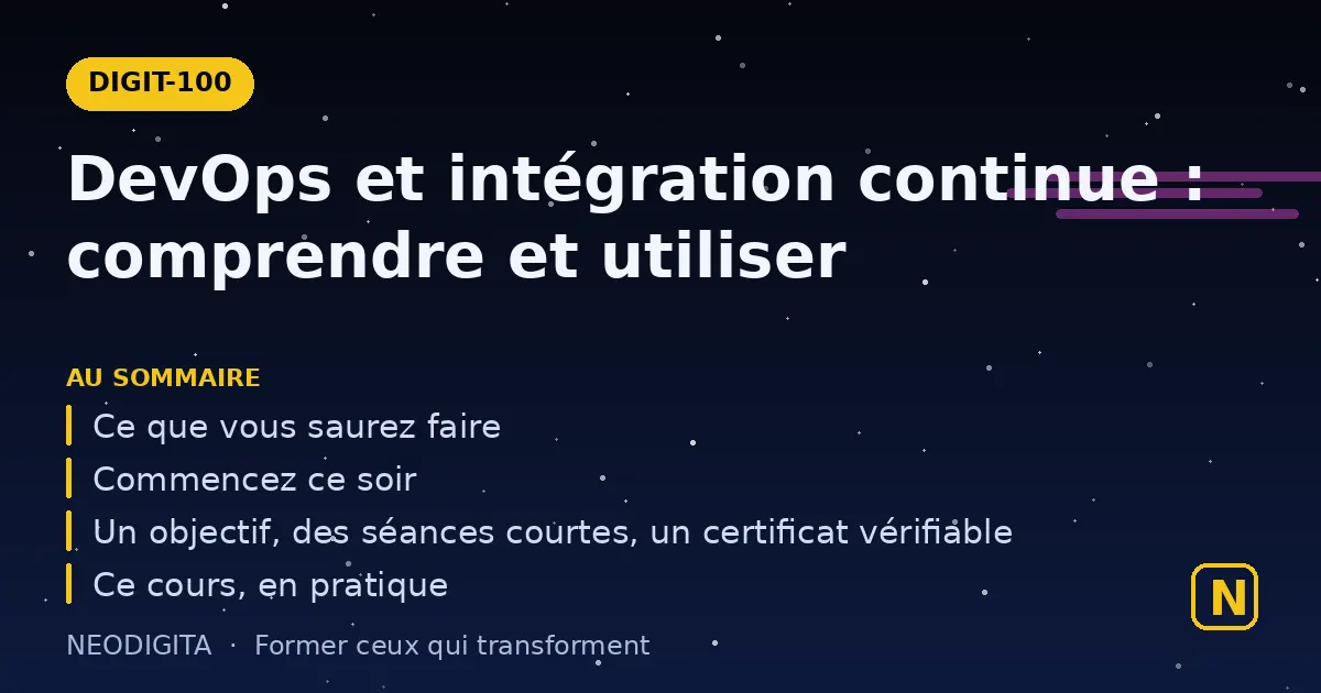 Schéma : DevOps et intégration continue : comprendre et utiliser