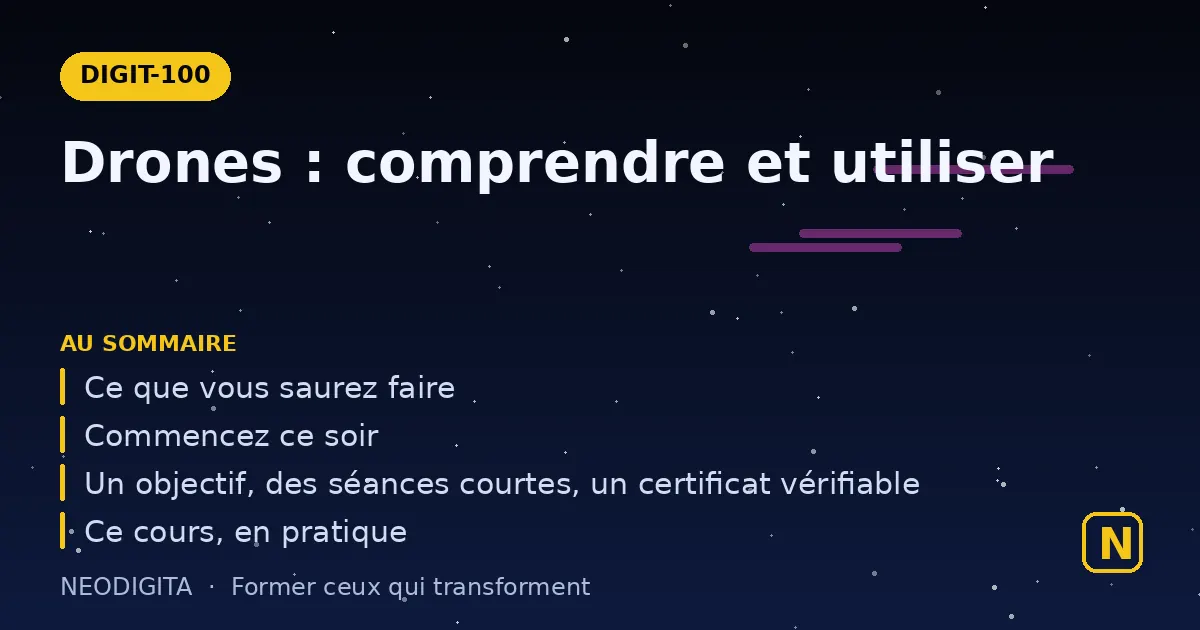 Schéma : Drones : comprendre et utiliser