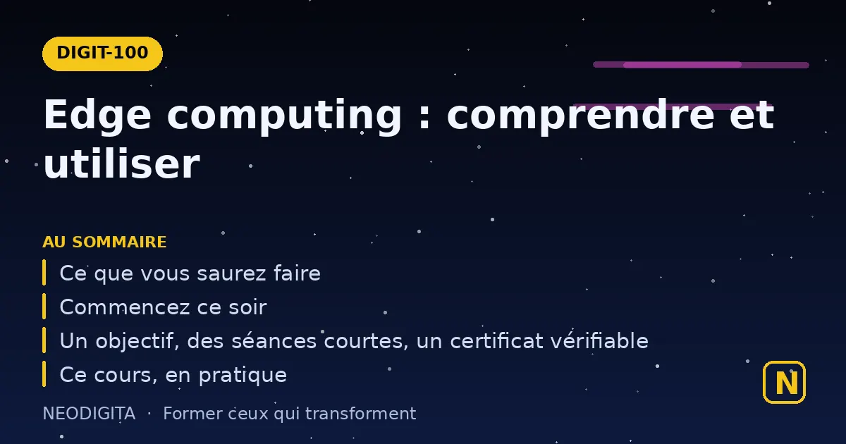 Schéma : Edge computing : comprendre et utiliser