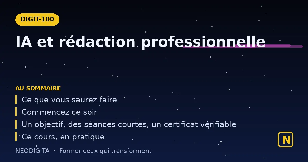 Schéma : Intelligence artificielle et rédaction professionnelle