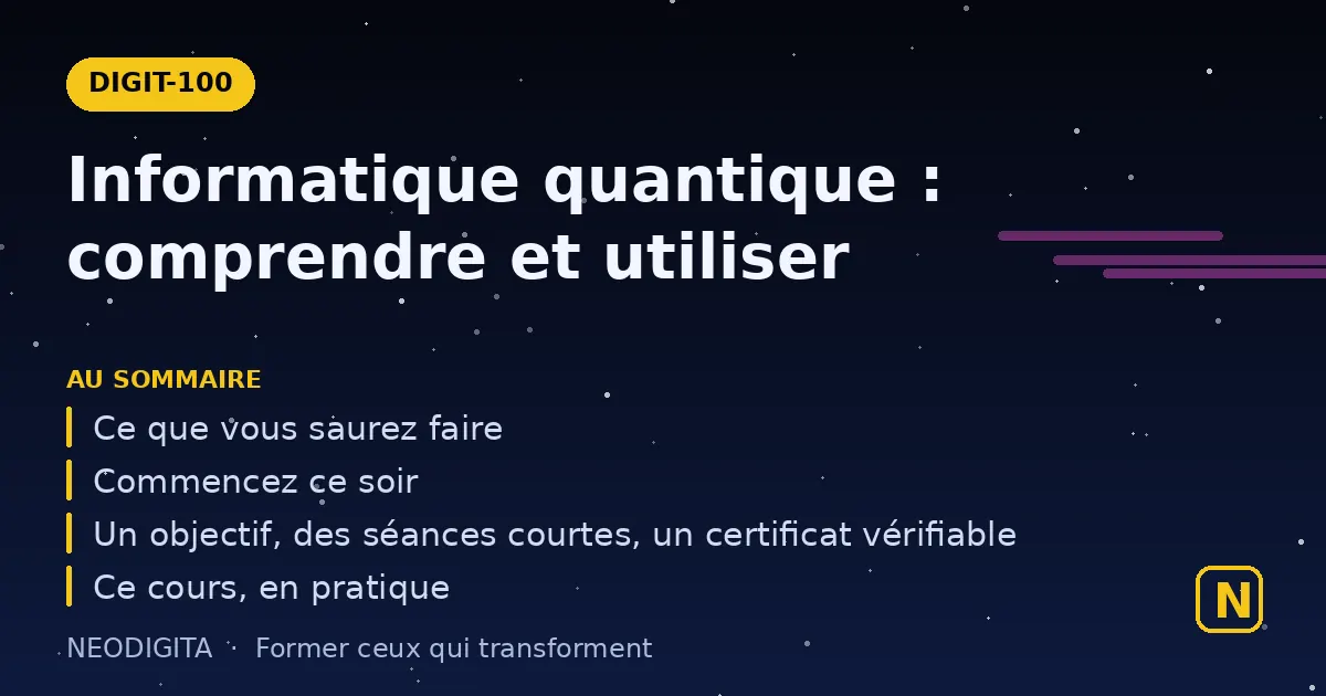 Schéma : Informatique quantique : comprendre et utiliser