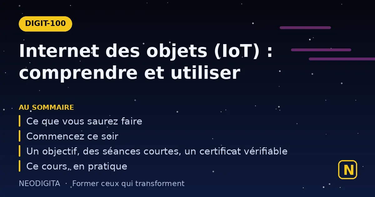 Schéma : Internet des objets (IoT) : comprendre et utiliser