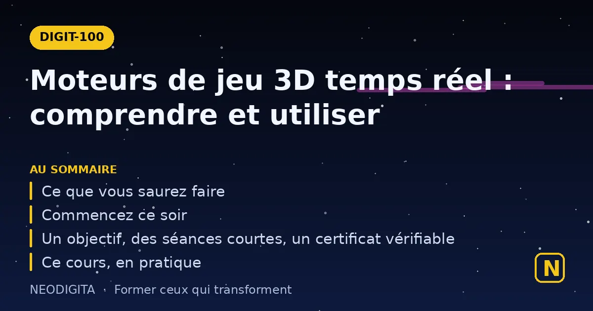 Schéma : Moteurs de jeu 3D temps réel : comprendre et utiliser