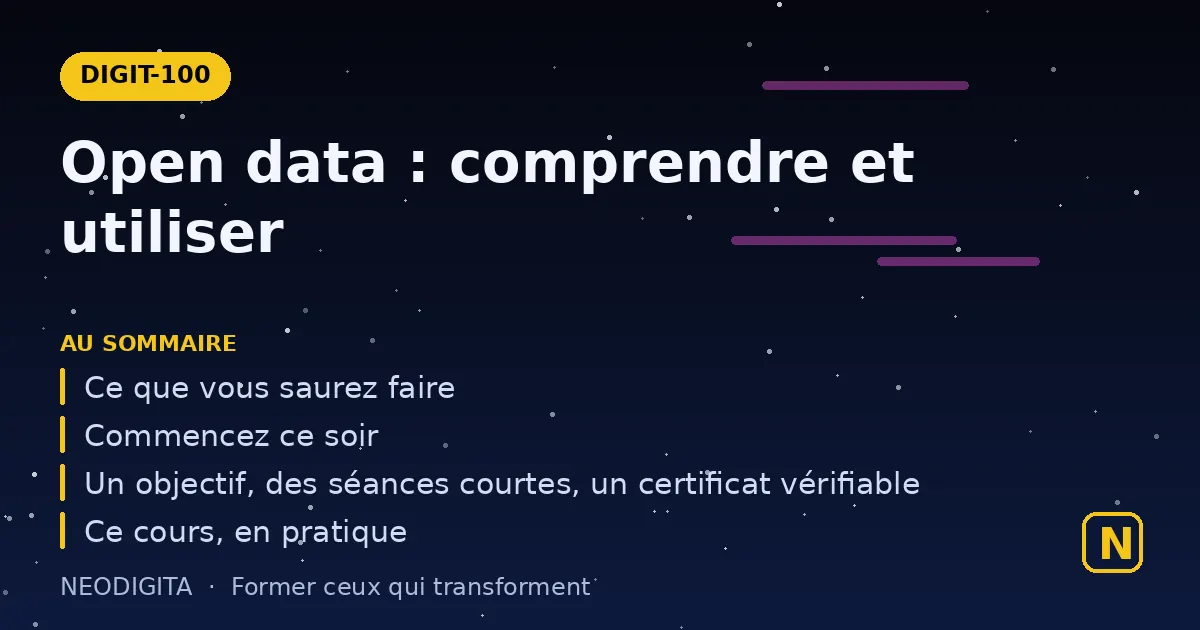 Schéma : Open data : comprendre et utiliser