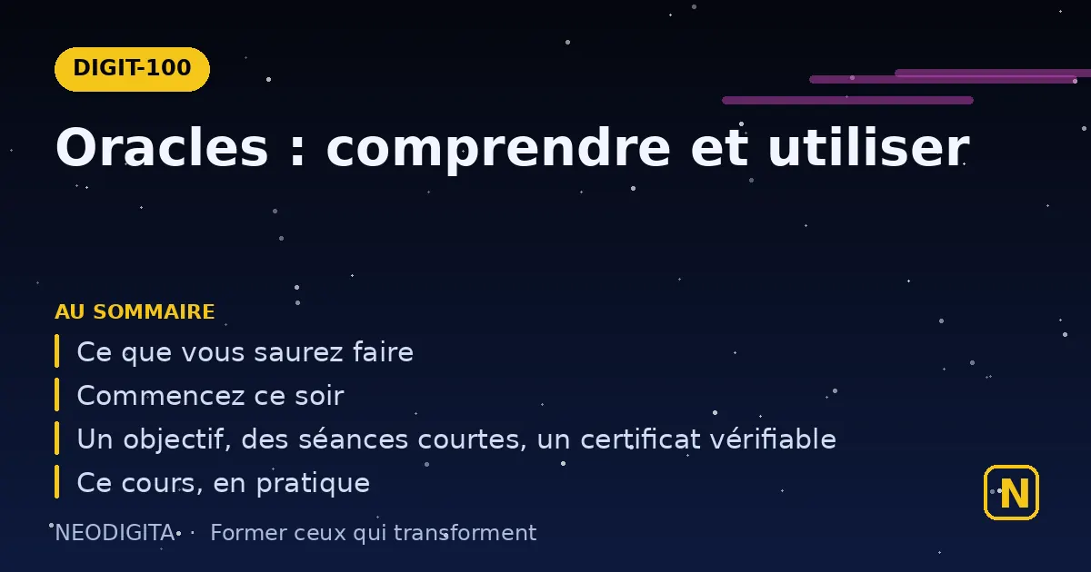 Schéma : Oracles : comprendre et utiliser