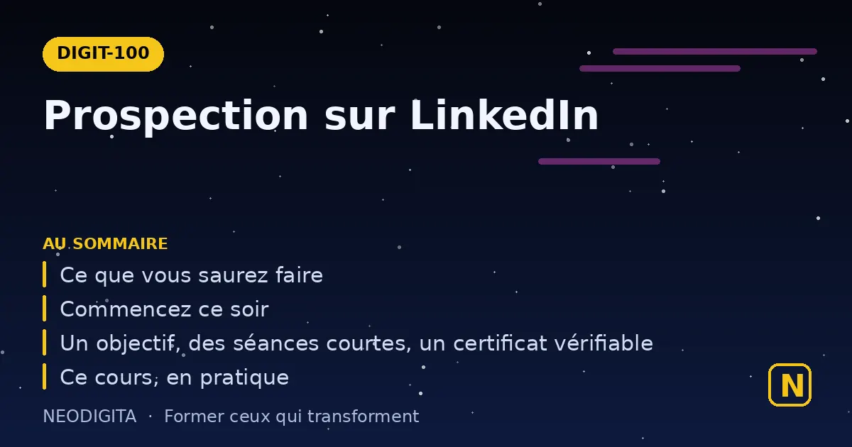 Schéma : Prospection sur LinkedIn
