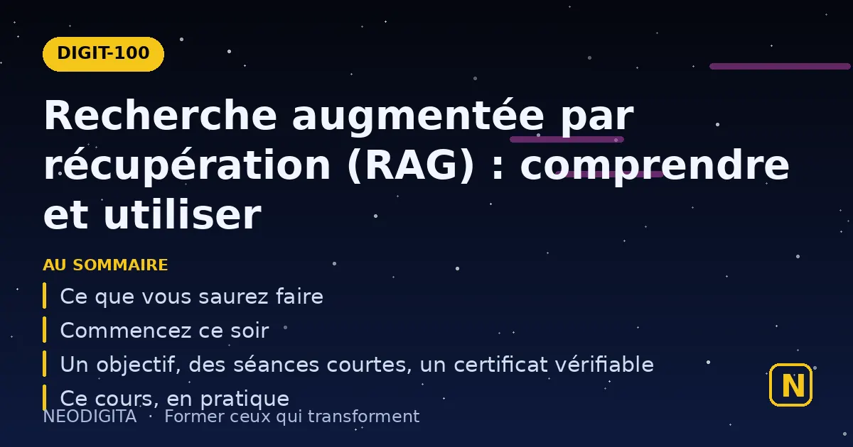 Schéma : Faire répondre une intelligence artificielle à partir de vos documents : comprendre et uti