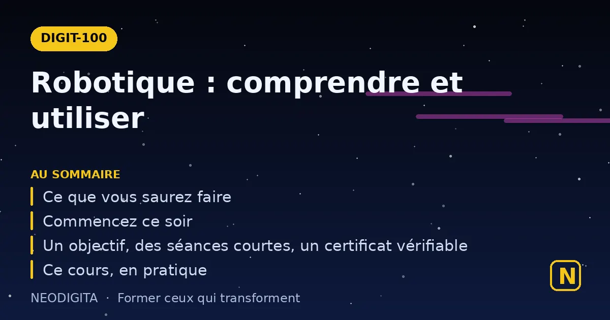 Schéma : Robotique : comprendre et utiliser