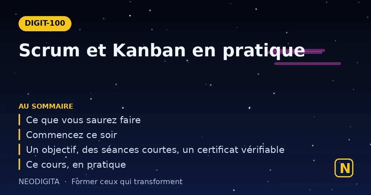 Schéma : Scrum et Kanban en pratique