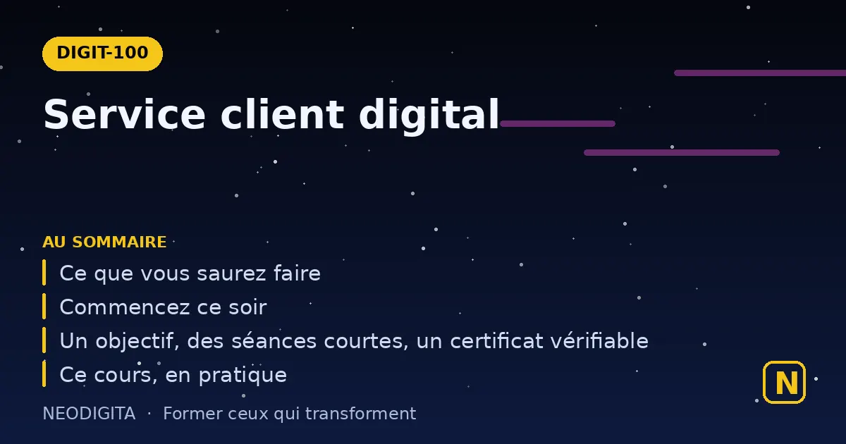 Schéma : Service client digital