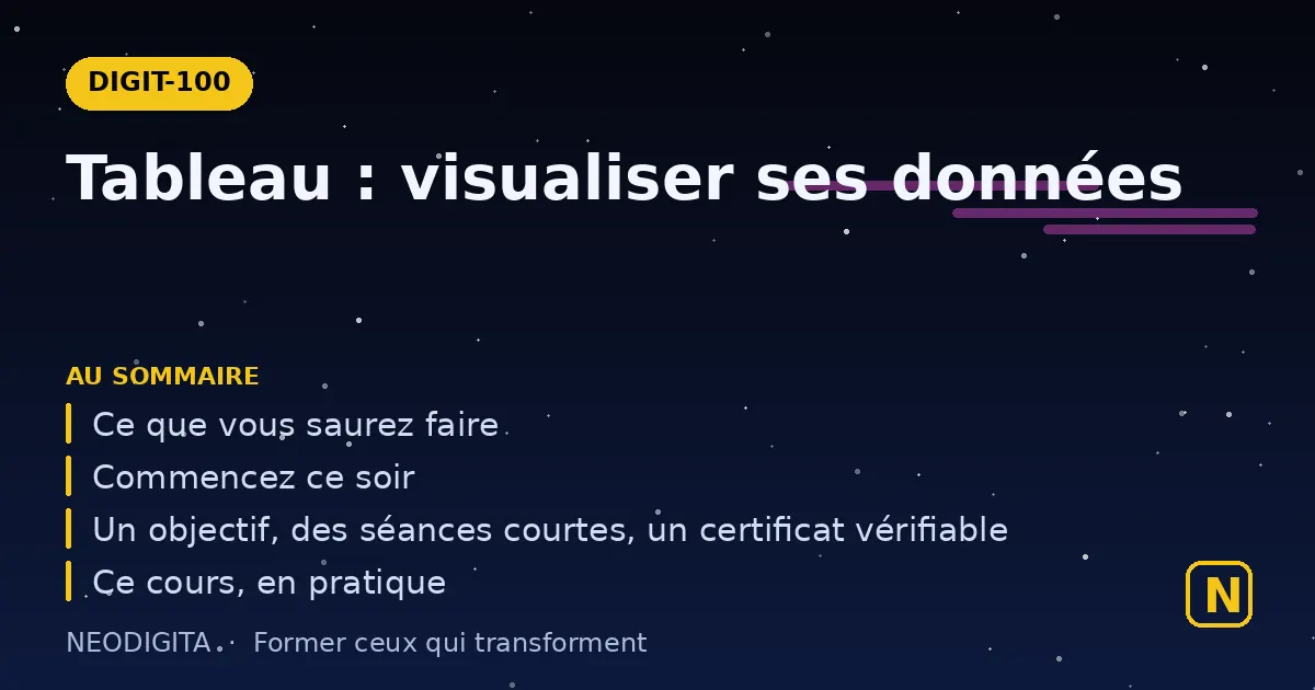 Schéma : Tableau : visualiser ses données