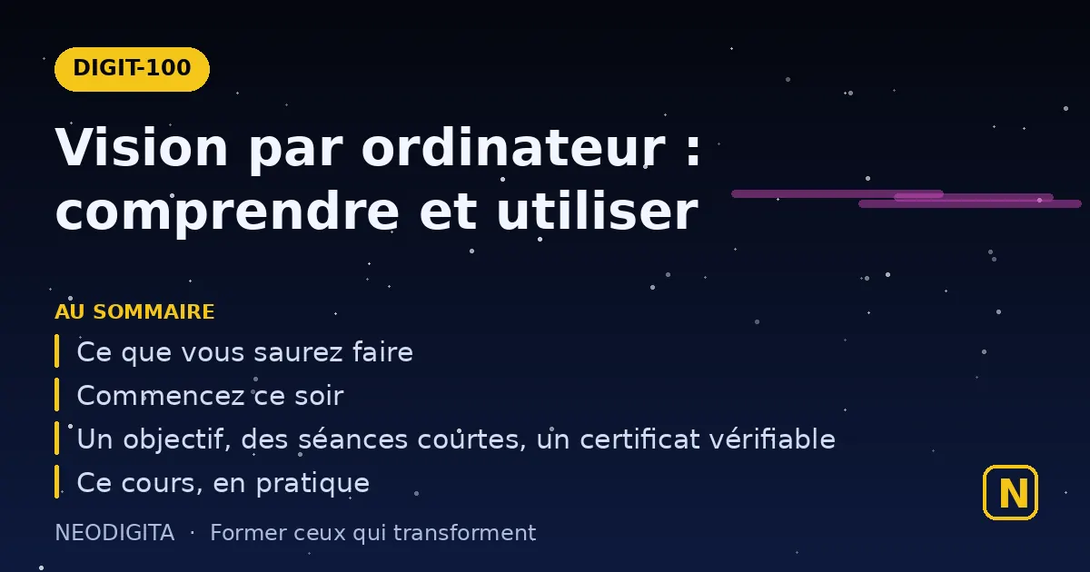 Schéma : Vision par ordinateur : comprendre et utiliser