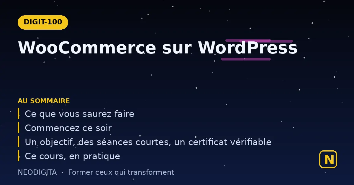 Schéma : WooCommerce sur WordPress