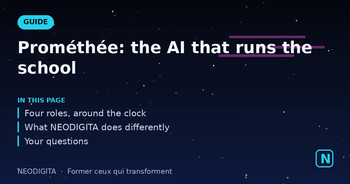 Diagram: Prométhée: the AI that runs the school