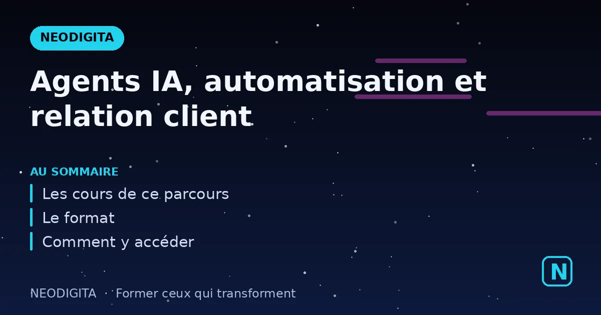 Schéma : Agents IA, automatisation et relation client