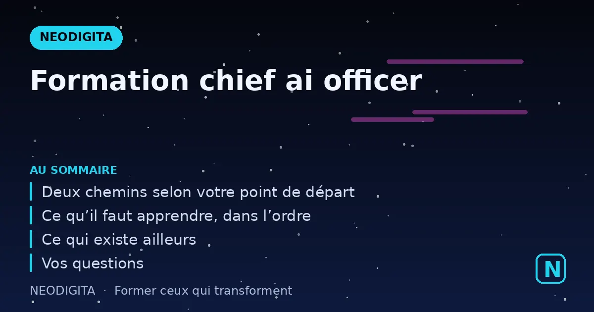 Schéma : Formation chief ai officer