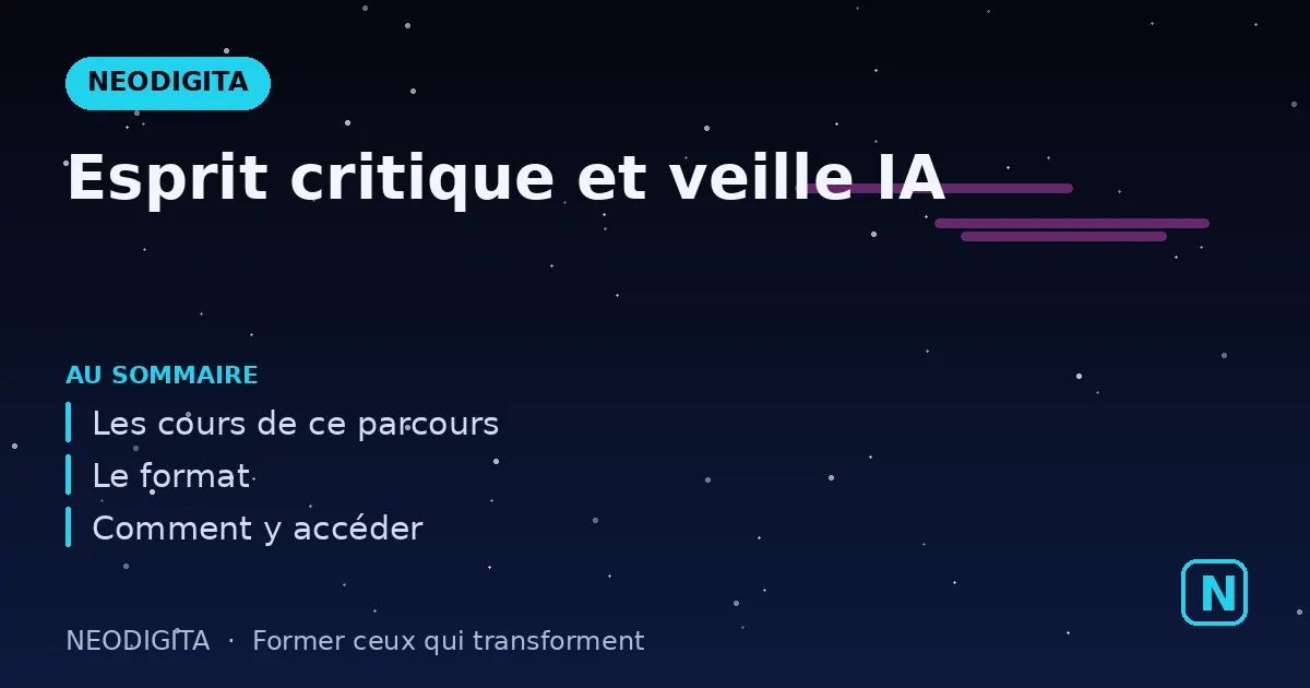 Schéma : Esprit critique et veille IA