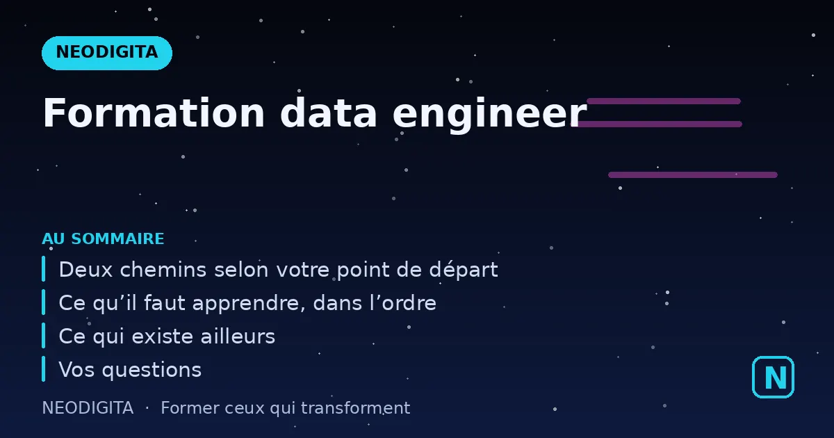 Schéma : Formation data engineer