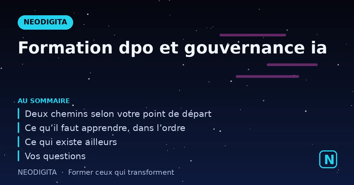 Schéma : Formation dpo et gouvernance ia