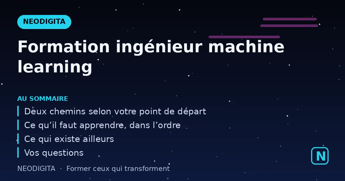 Schéma : Formation ingénieur machine learning