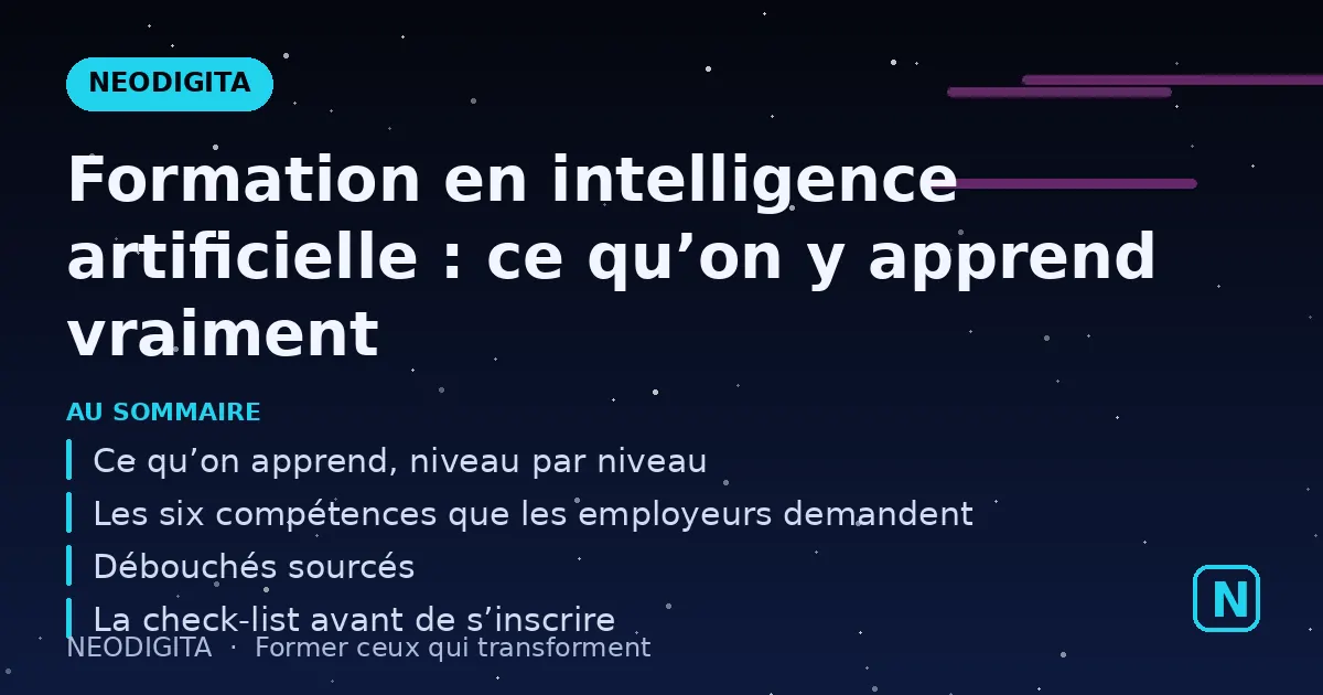 Schéma : Formation intelligence artificielle