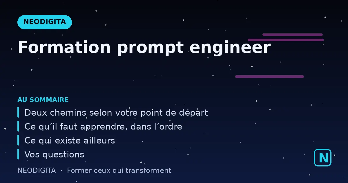 Schéma : Formation prompt engineer