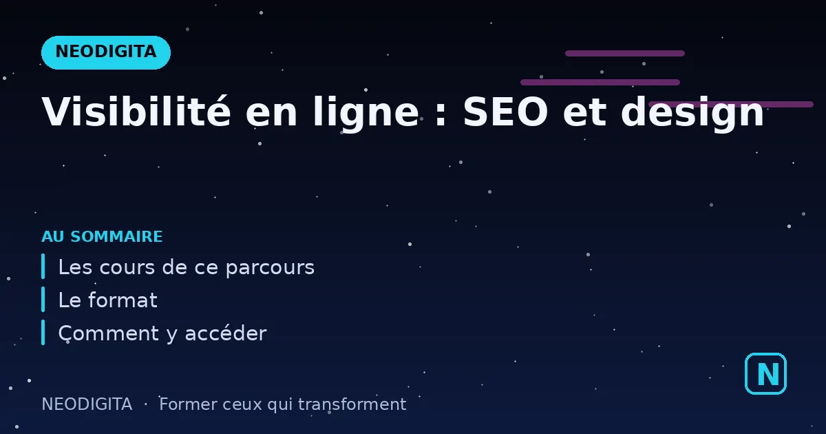 Schéma : Visibilité en ligne : SEO et design