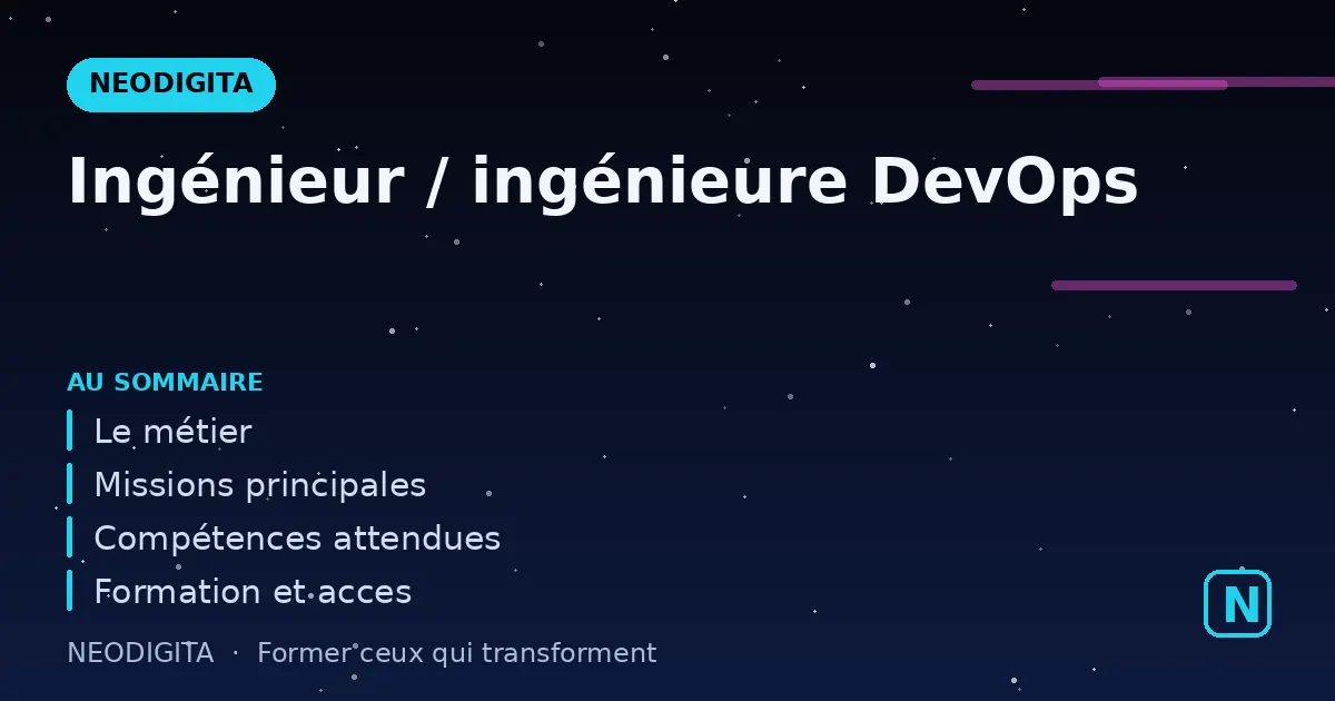 Schéma : Ingénieur / ingénieure DevOps