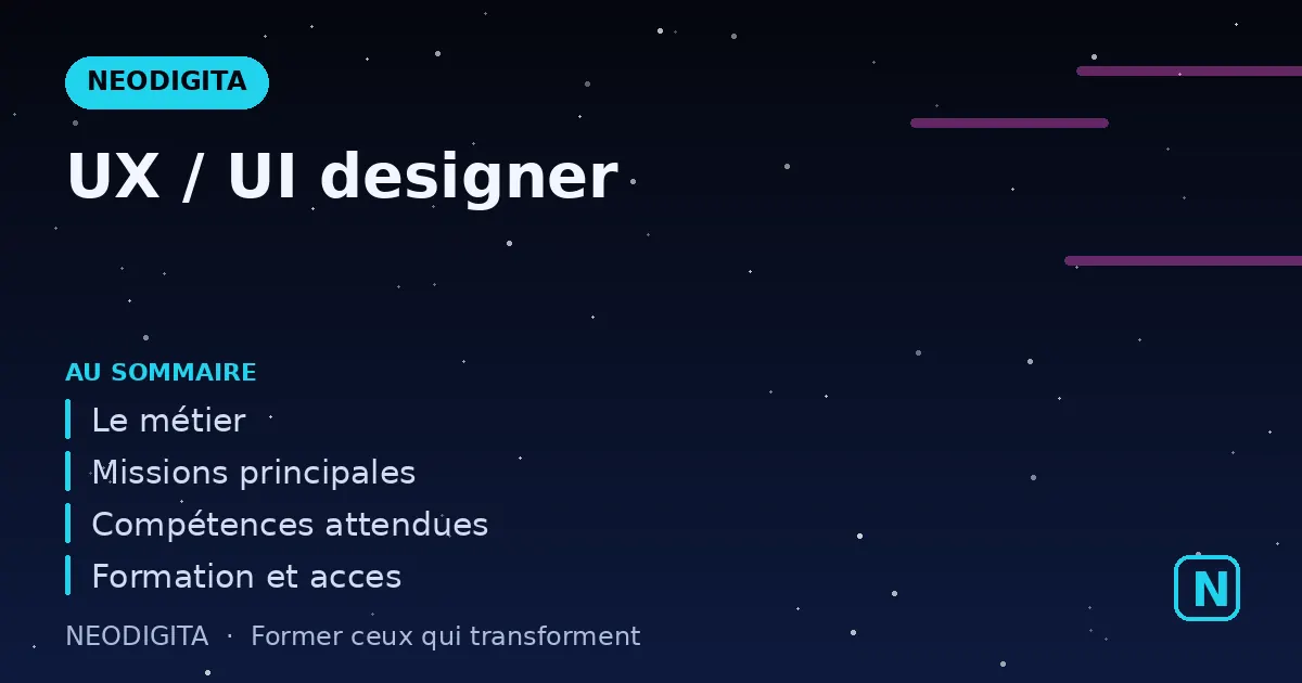 Schéma : UX / UI designer