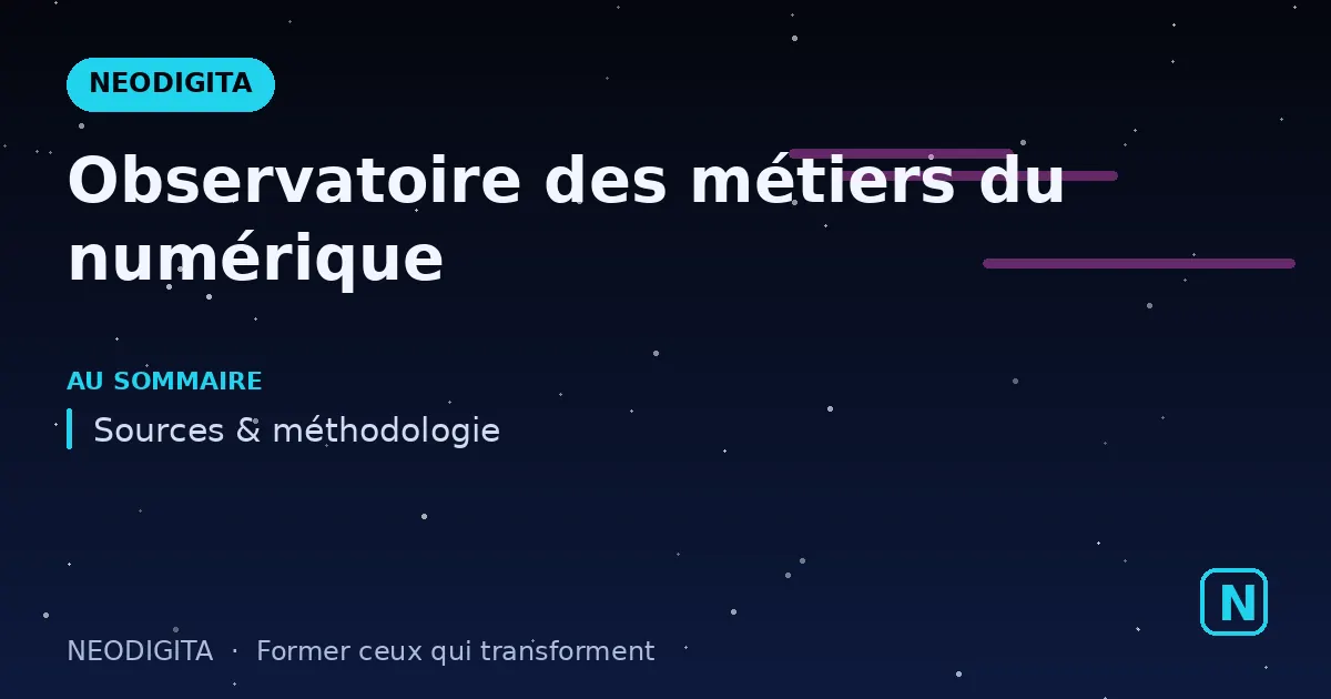Schéma : Observatoire des métiers du numérique