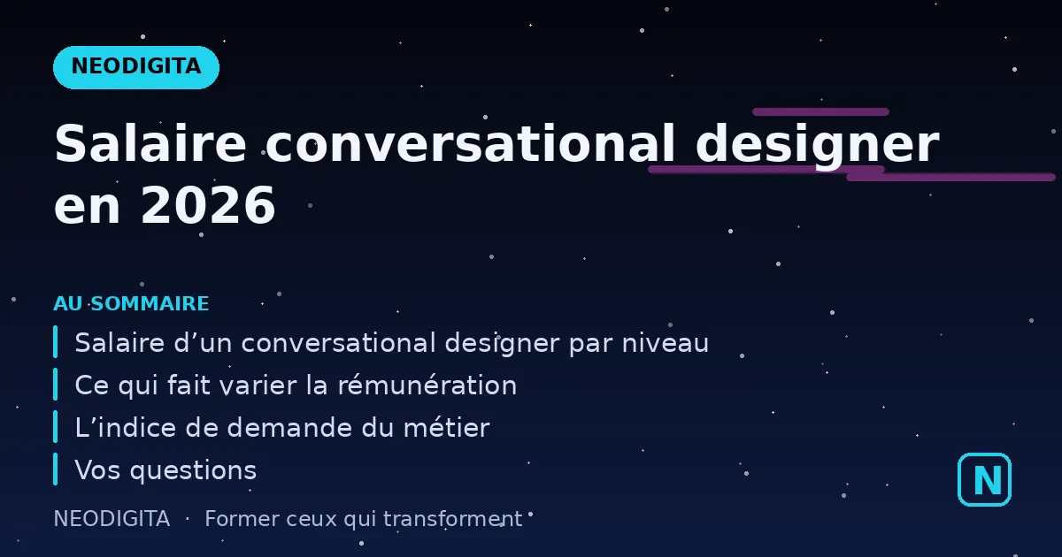 Schéma : Salaire conversational designer en 2026