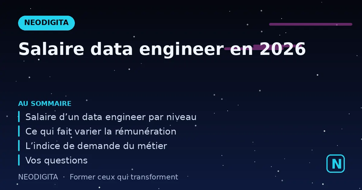 Schéma : Salaire data engineer en 2026