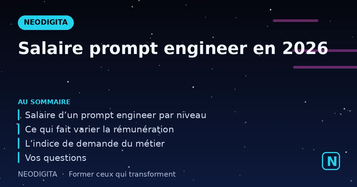 Schéma : Salaire prompt engineer en 2026