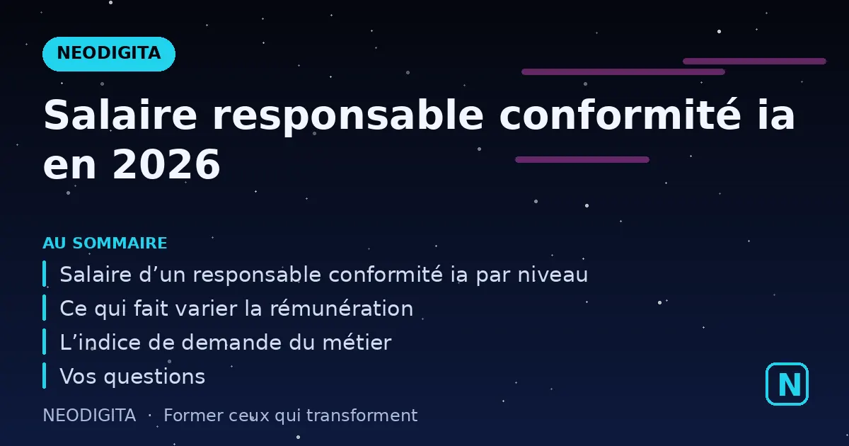 Schéma : Salaire responsable conformité ia en 2026