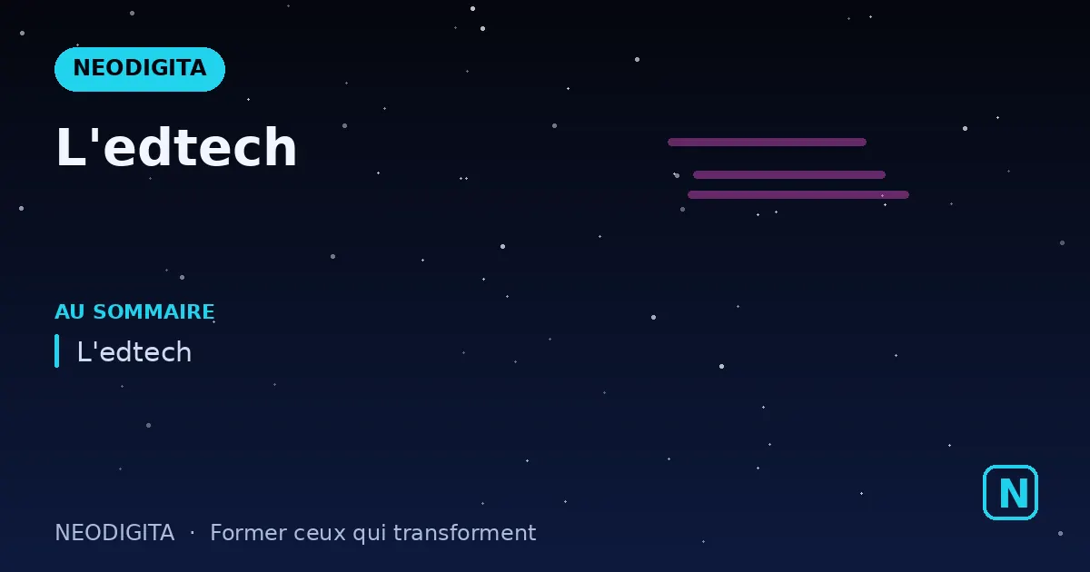 Schéma : L'edtech