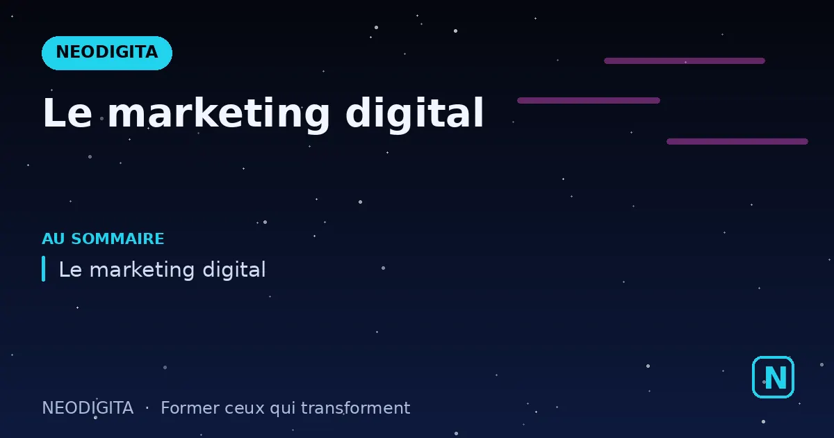 Schéma : Le marketing digital